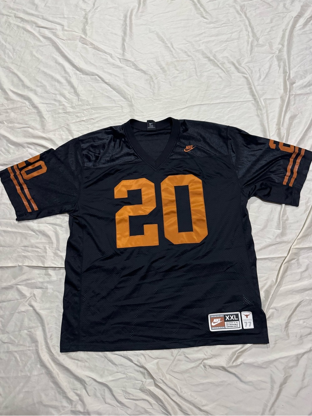 Nike Men’s Black Jersey with Orange Number 20